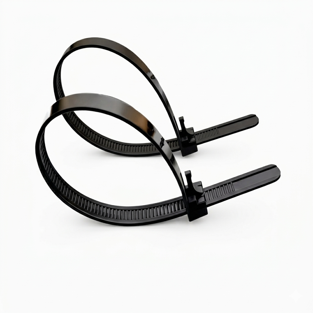 Amarra negra UV reutilizable 500 x 8,5mm (100