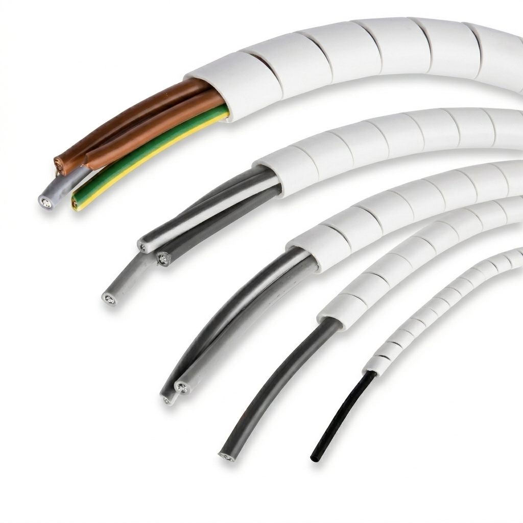 Espiral blanco 4mm x 10 mts (ignífugo)