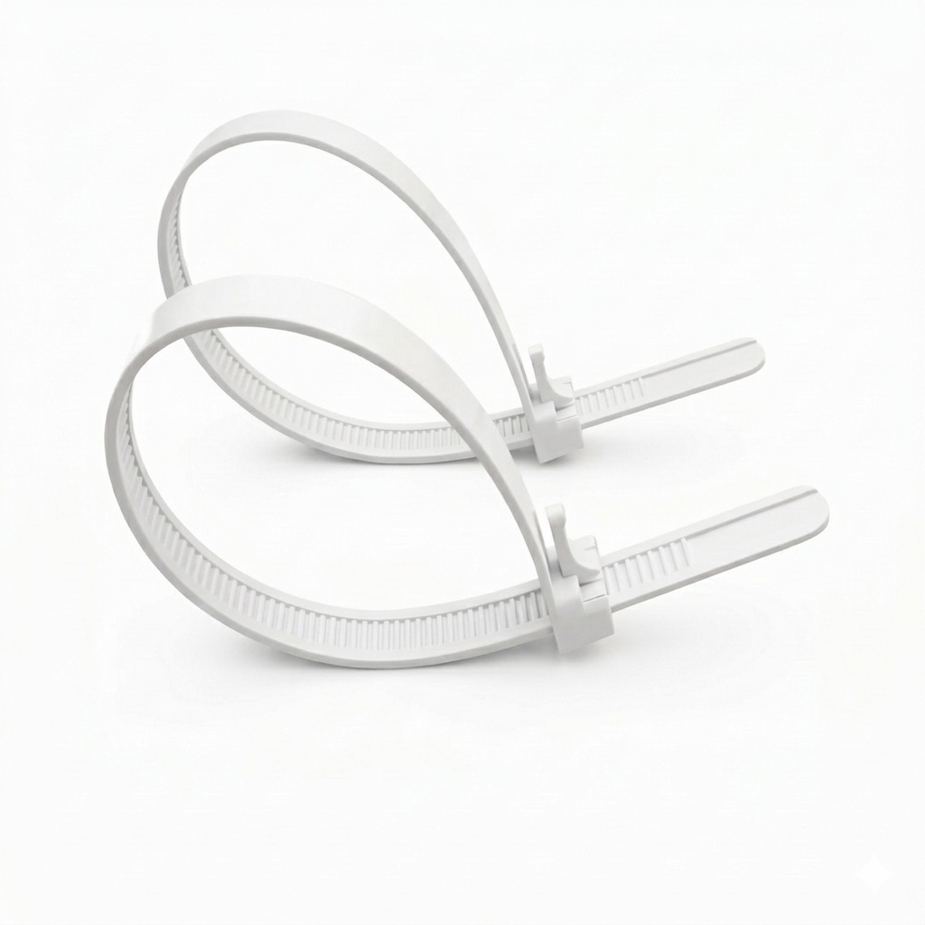 Amarra plast reutilizable 300 x 7,6mm (100 u)